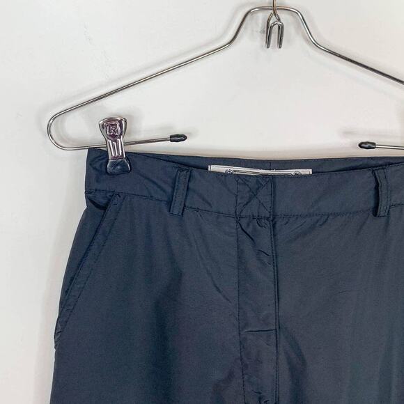 VINTAGE KRIZIA JEANS high rise satin pants windbreaker straight leg 2846 - Picture 6 of 11